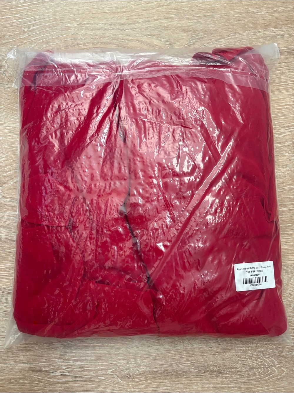 NWT Anais Tiered Ruffle Maxi Dress Red Size 0 Formal Wedding Guest - Picture 6 of 9